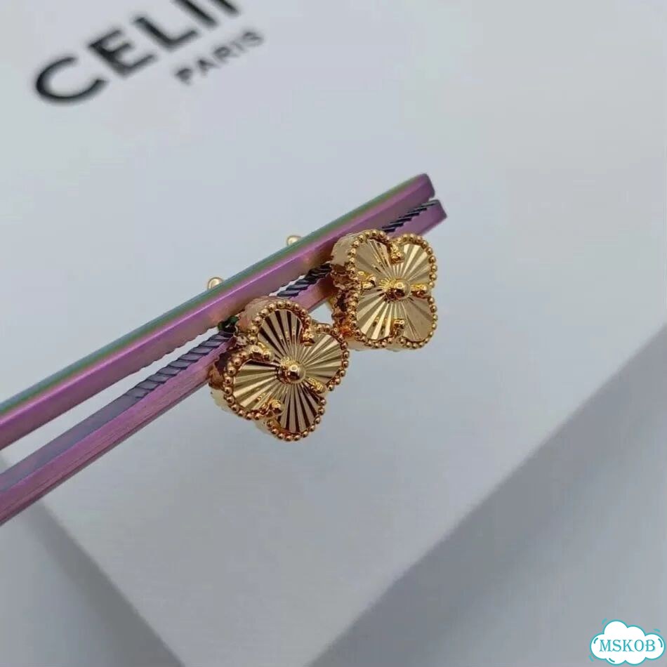 Серьги клевер классические в стиле Van Cleef фото 9