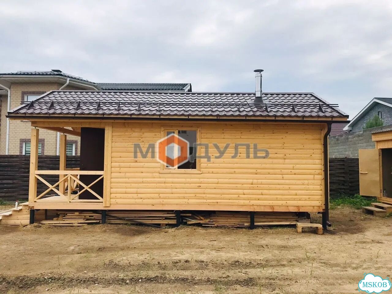 Готовая баня из бруса бс-6 под ключ.Баня из бруса фото 10