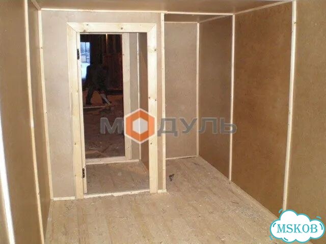 Бытовка деревянная. Проект бытовки - 110 с электри фото 10