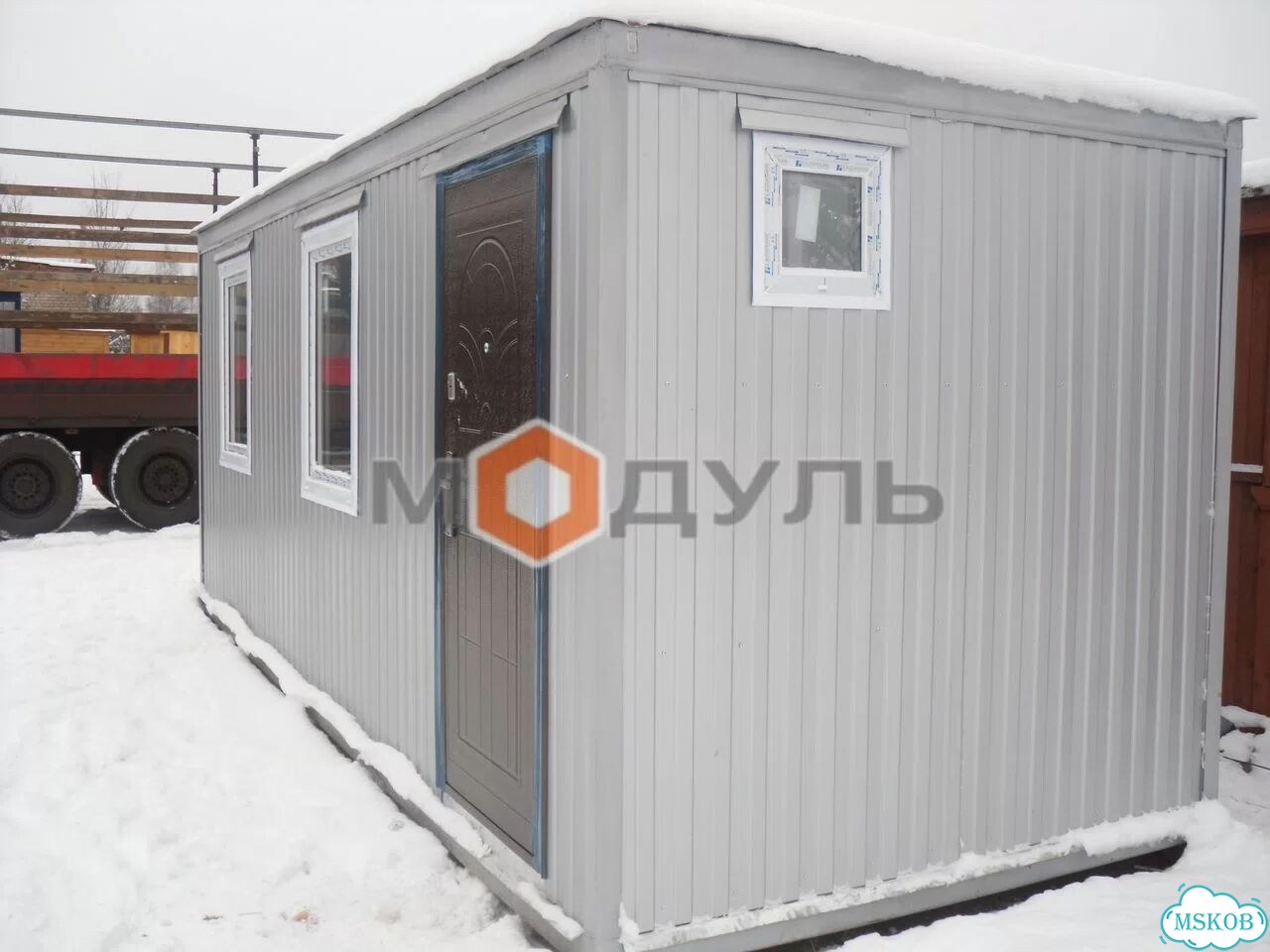 Бытовка блок-контейнер бк-13 с электрикой фото 7