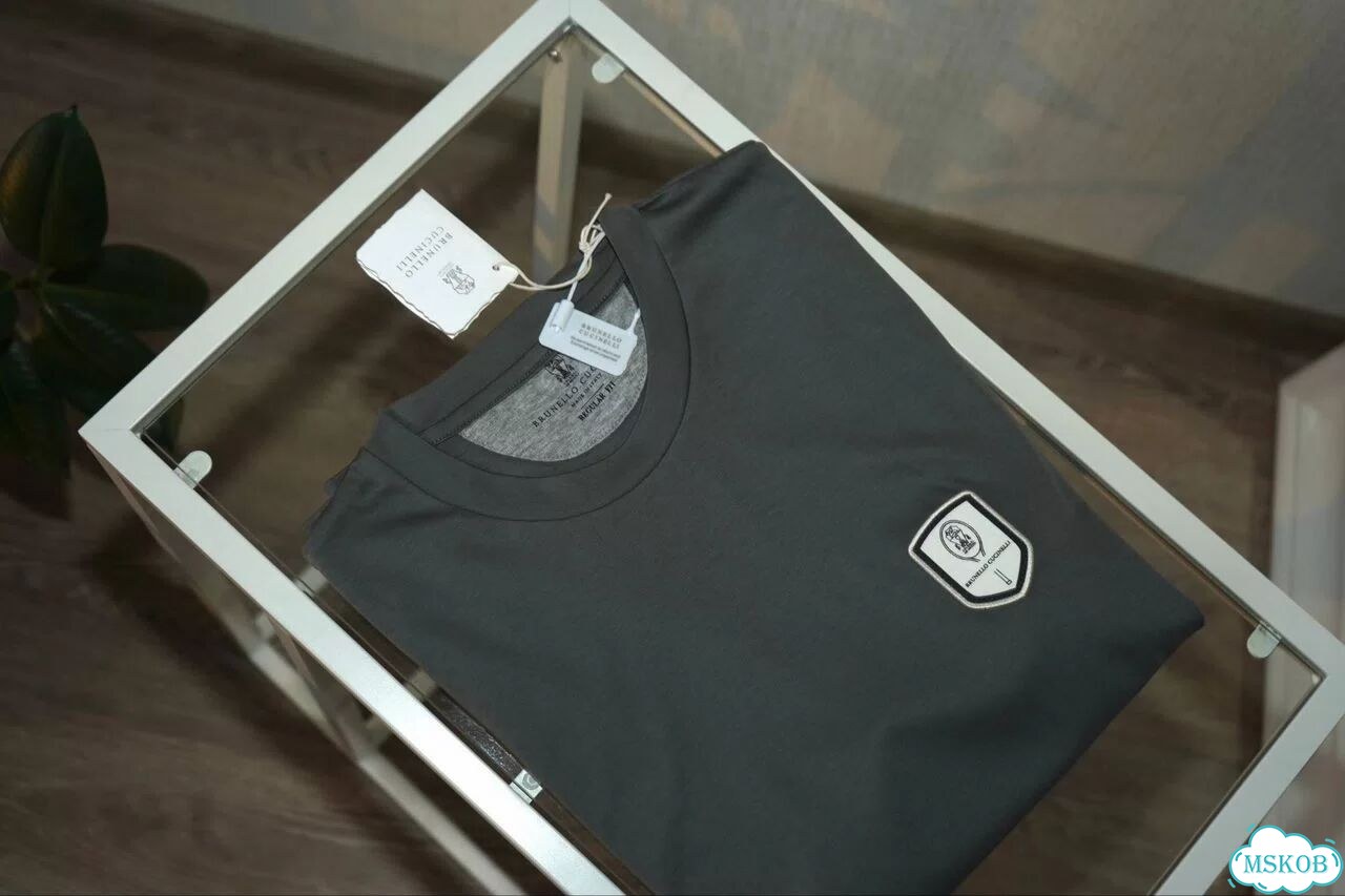 Серая футболка Brunello Cucinelli фото 1