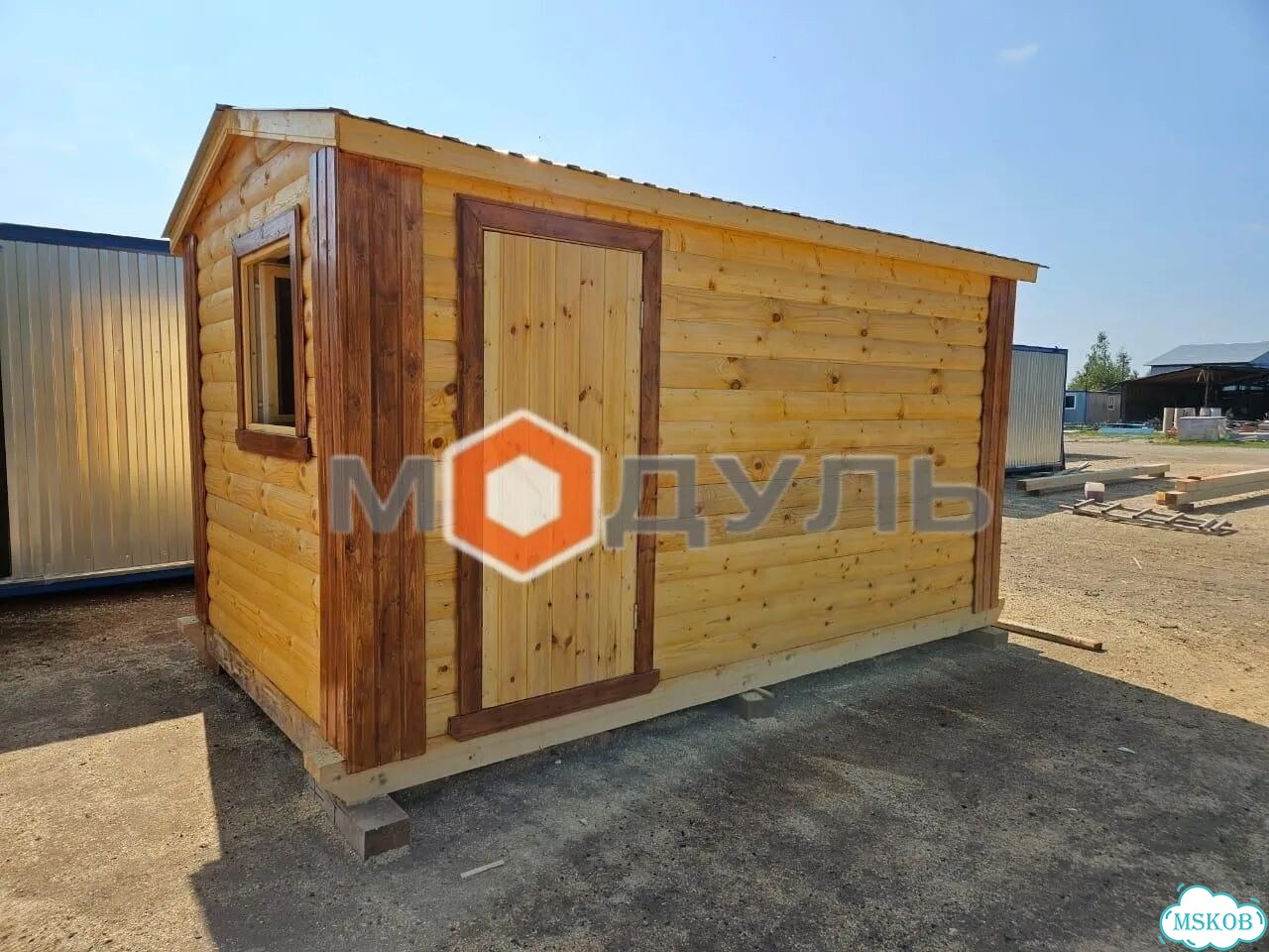 Мобильная баня под ключ.Баня из бруса 3м фото 1