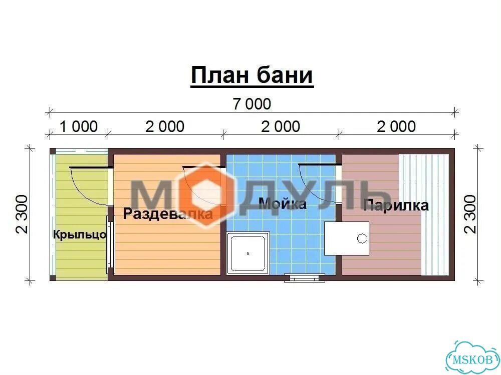 Баня из бруса.Готовая баня из бруса 7м Доставка фото 10