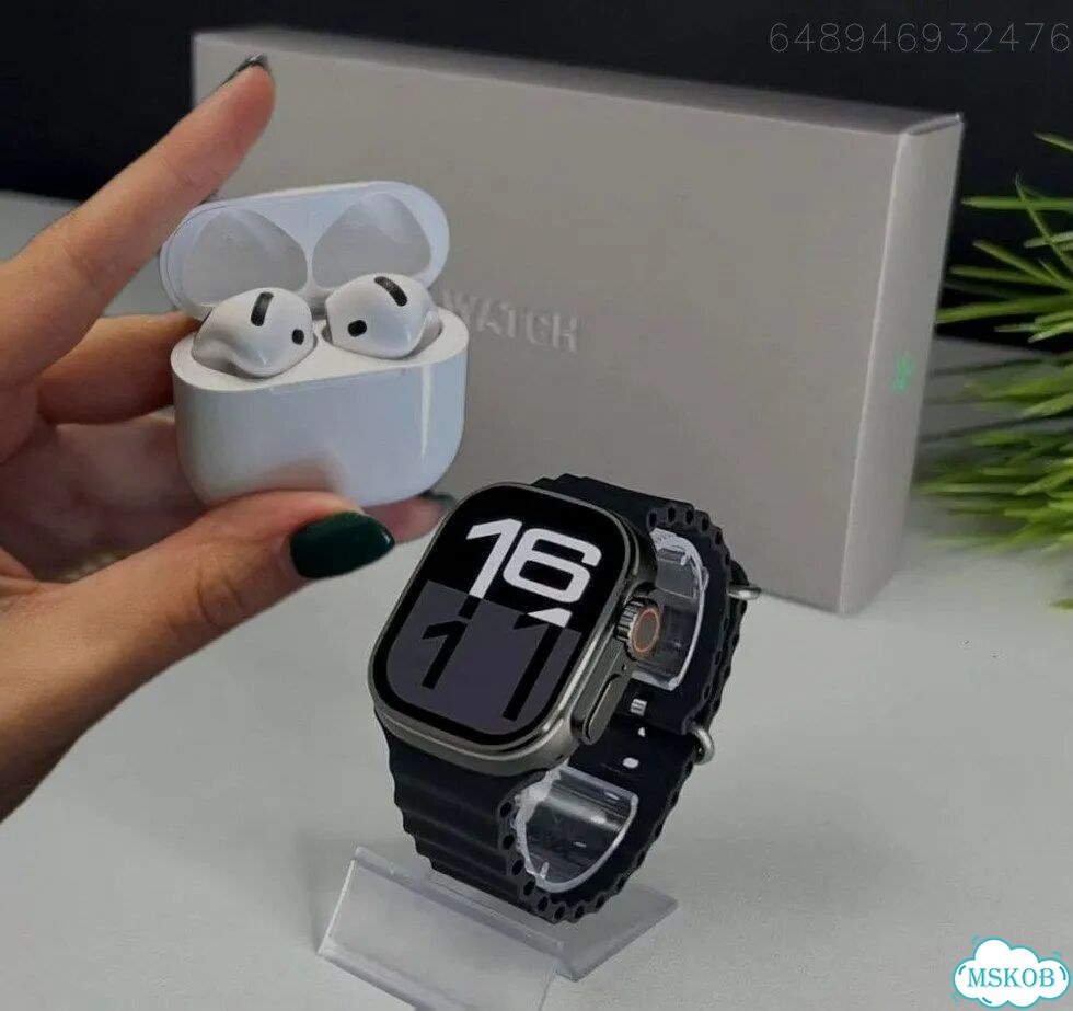 Apple Watch Ultra 3 Black + AirPods 4 (Комплект) фото 1