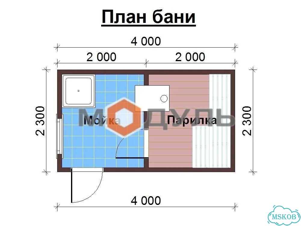 Баня из бруса от производителя.Готовая баня 4м фото 10