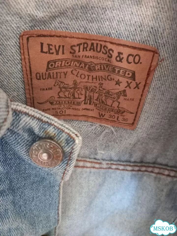Винтажный джинсовый жилет Levi's 90-х годов фото 3