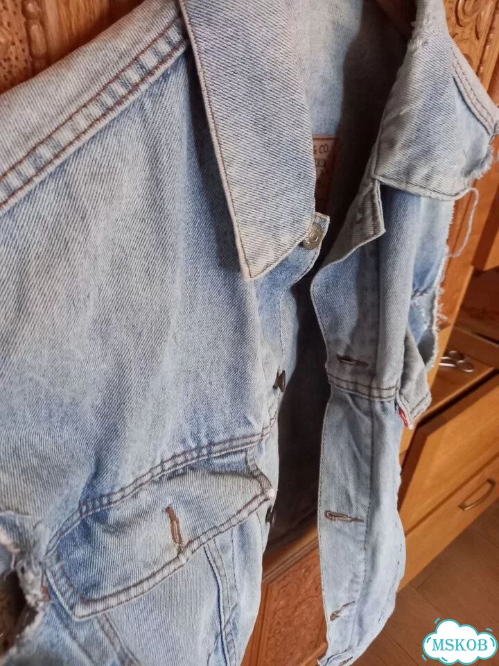 Винтажный джинсовый жилет Levi's 90-х годов фото 5