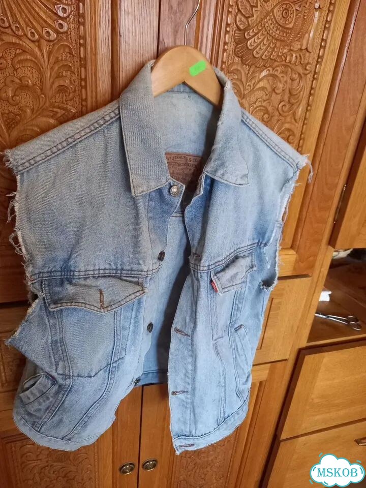 Винтажный джинсовый жилет Levi's 90-х годов фото 8