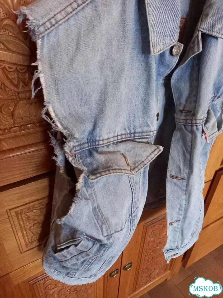 Винтажный джинсовый жилет Levi's 90-х годов фото 9