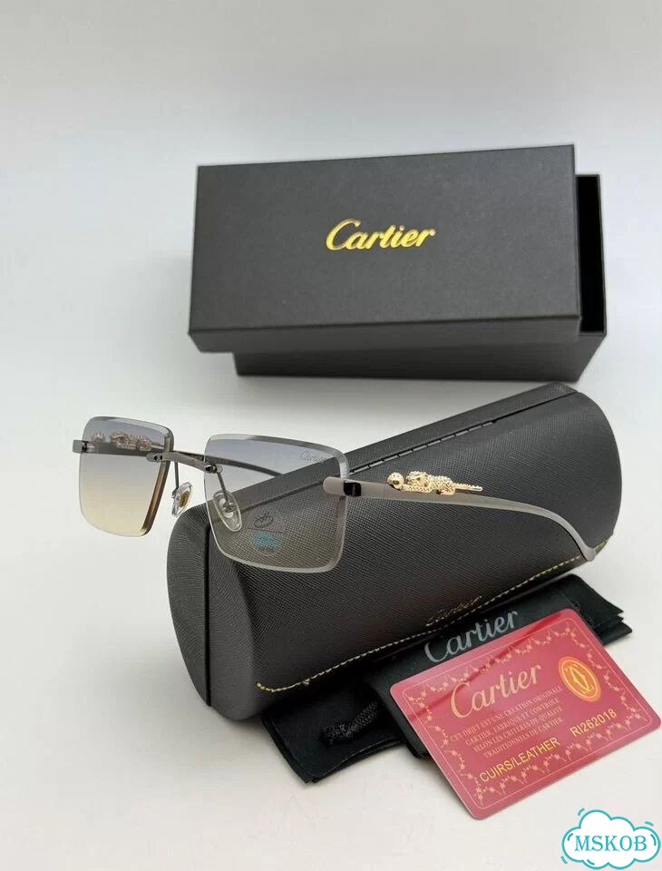 Фотохромные очки Cartier с пантерой на дужке фото 1