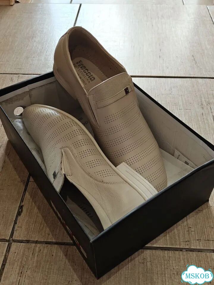 Туфли мужские белые размер 40 фото 1