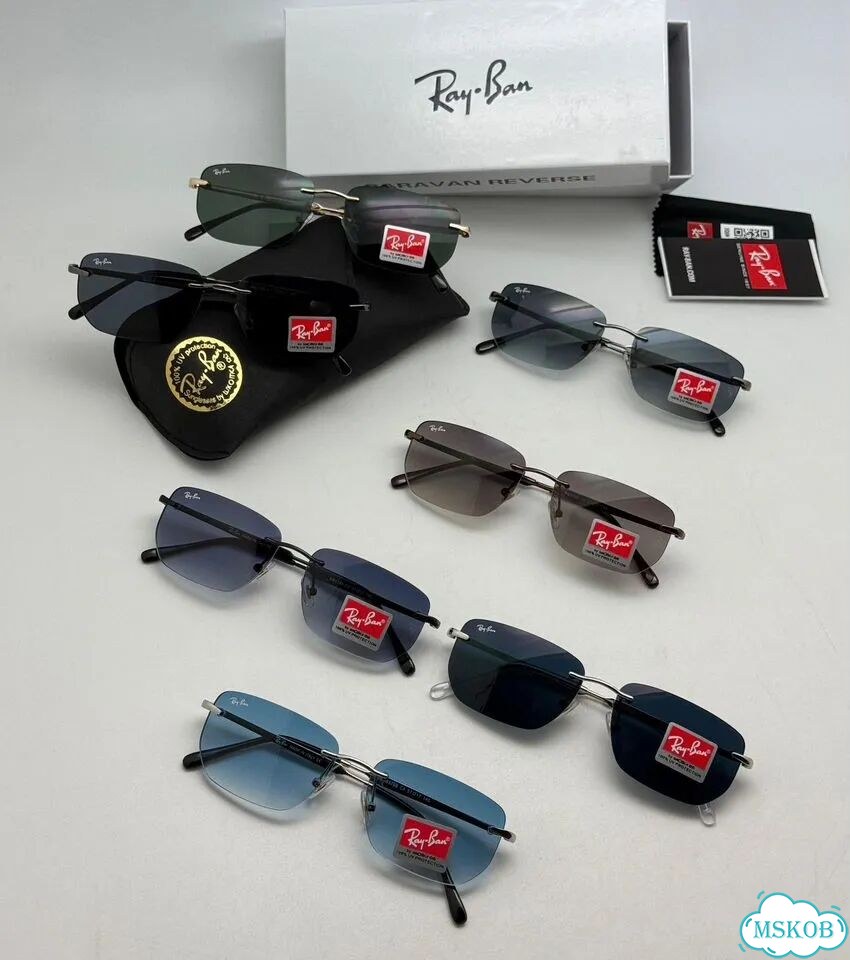 Солнцезащитные очки Ray Ban унисекс стекло фото 8