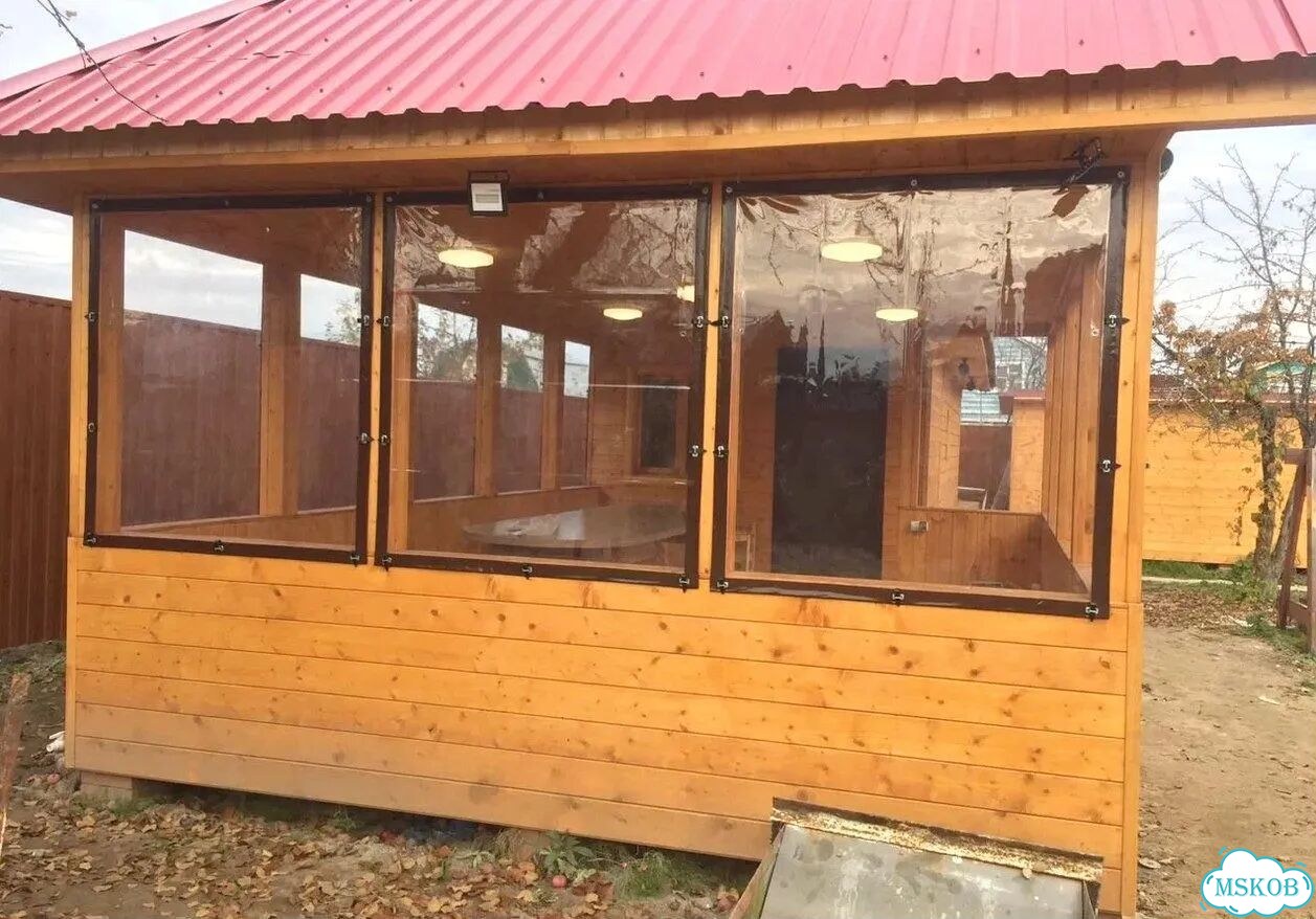 Пвх / мягкие окна / решение для веранды фото 9