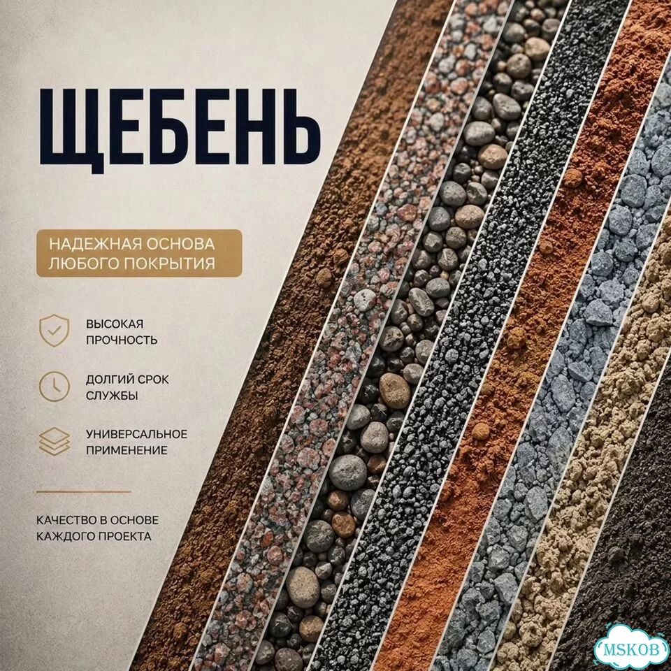 Доставка щебня фото 1