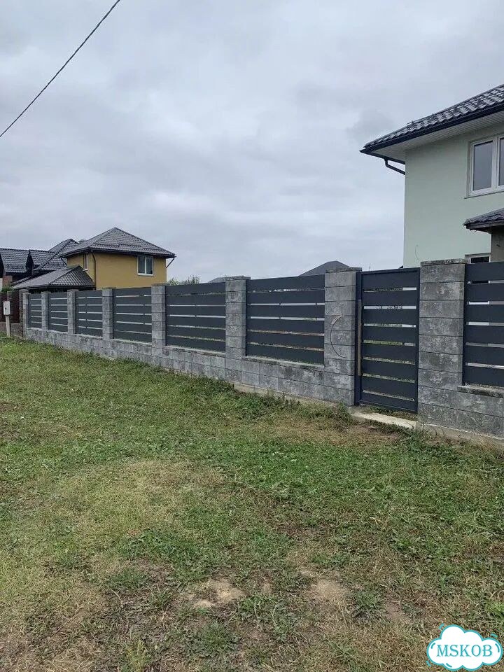 Бетонные блоки для забора фото 1