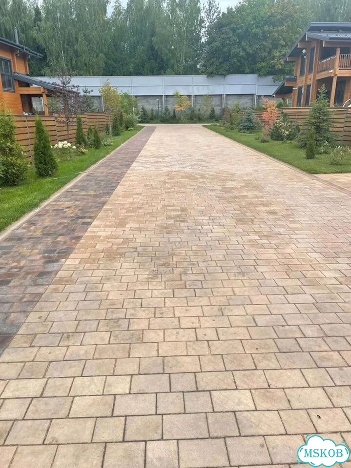 Тротуарная плитка брусчатка от завод фото 6
