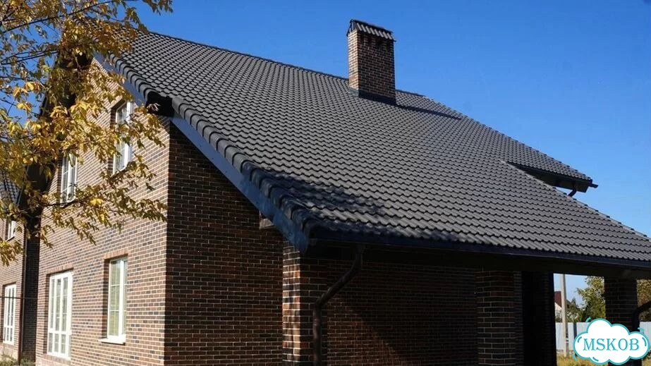 Цементно-песчаная черепица Braas Франкфурт черная фото 2