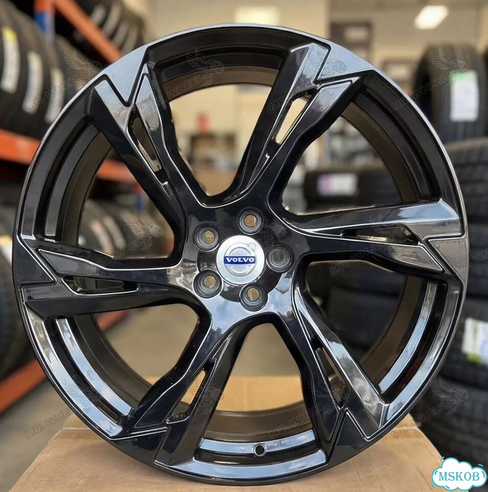 9x22 5x108 ET38.5 D63.4 766 Gloss Black фото 1