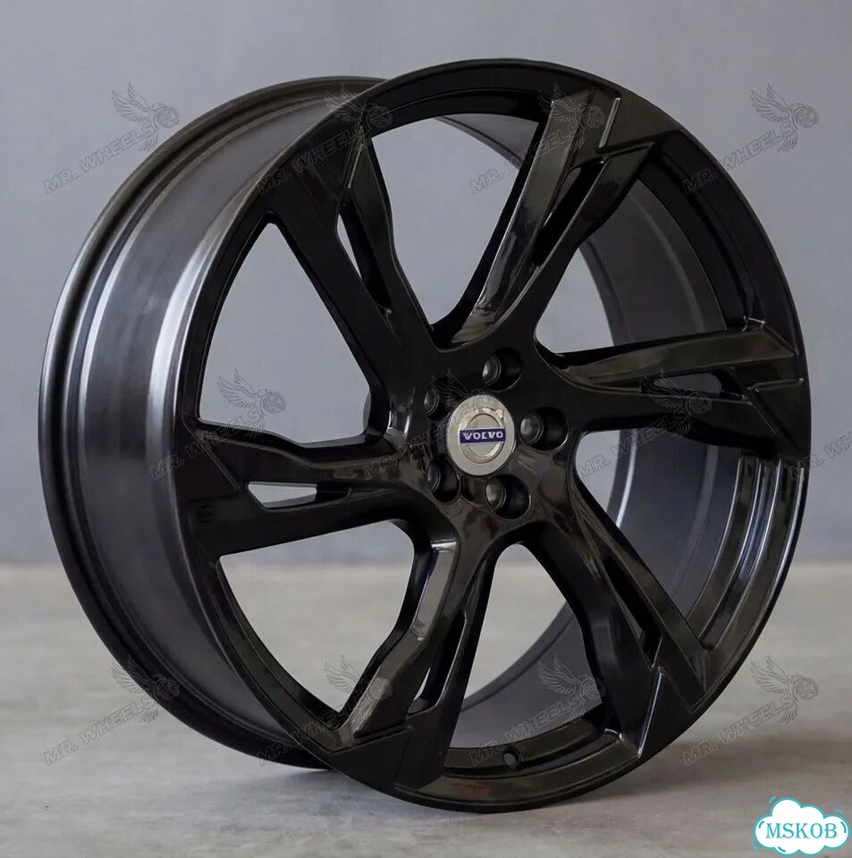9x22 5x108 ET38.5 D63.4 766 Gloss Black фото 2