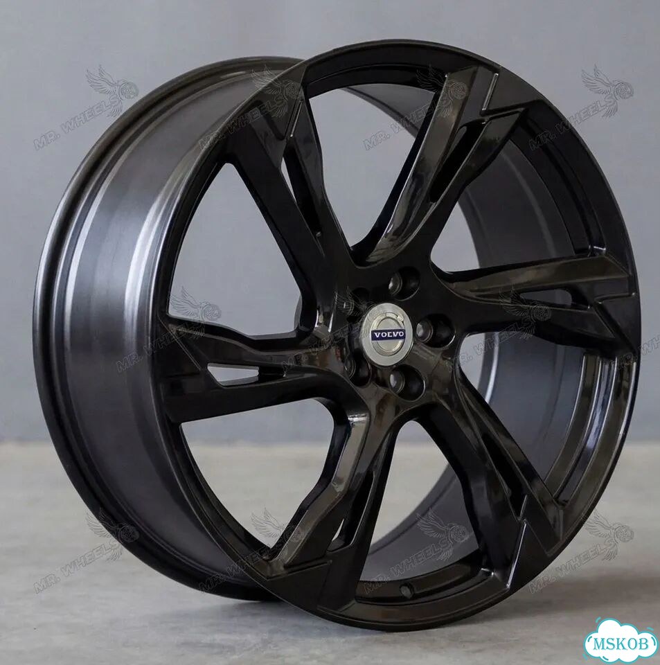 9x22 5x108 ET38.5 D63.4 766 Gloss Black фото 3