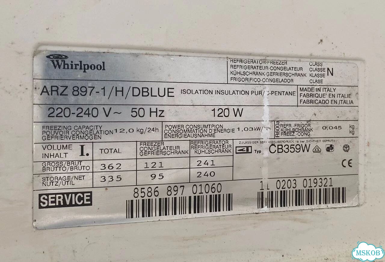 Холодильник Whirlpool ARZ 897-1 фото 3