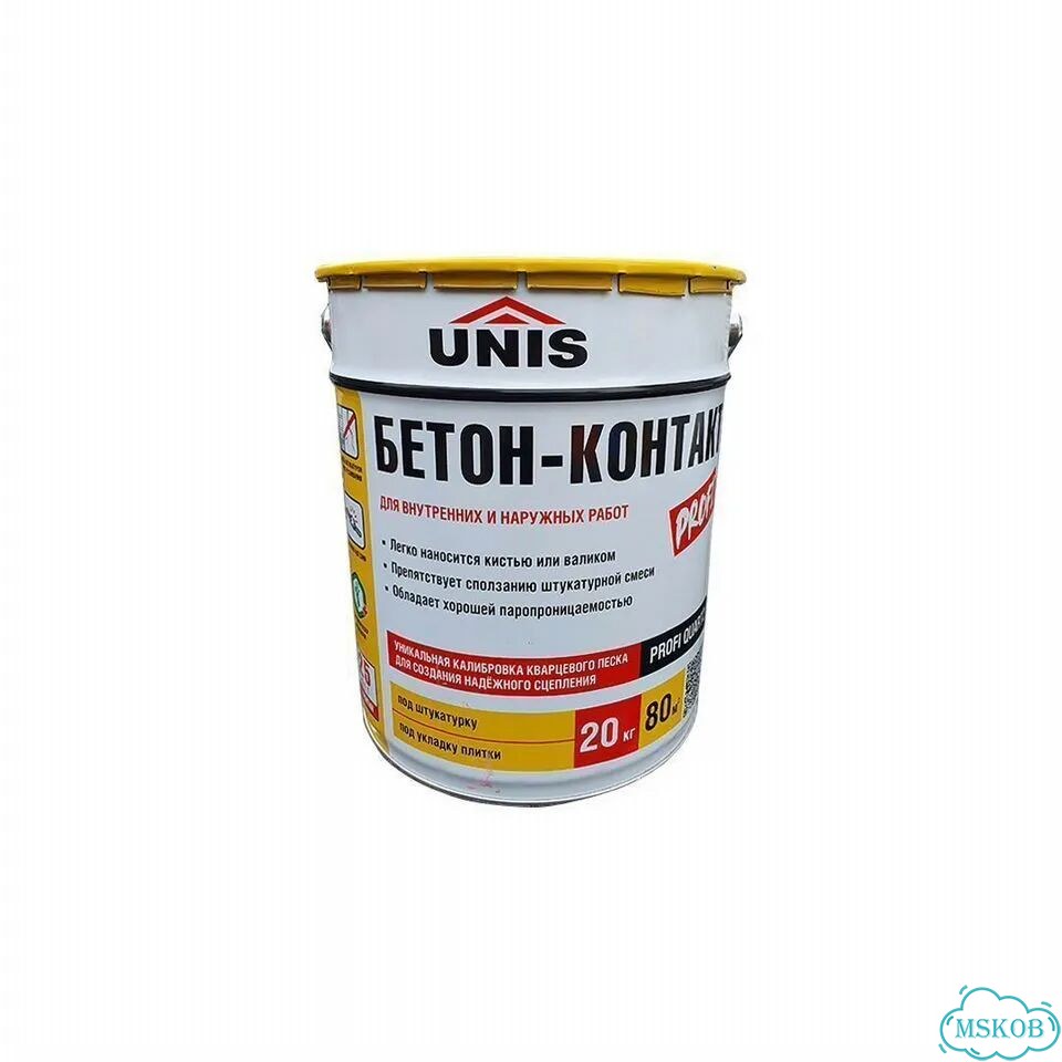 Грунт бетоноконтакт Unis (Юнис) 20 кг фото 4