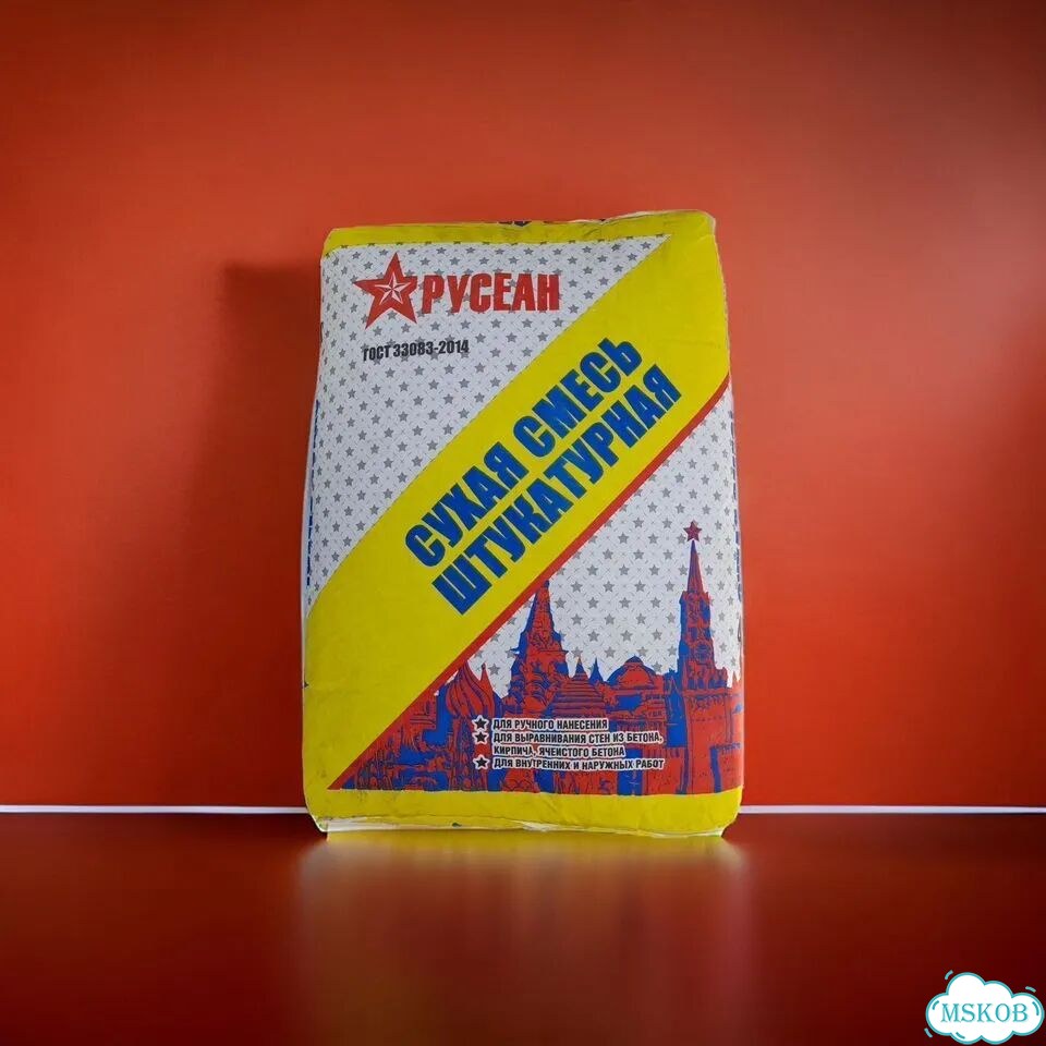 Штукатурка цементная Русеан М 150 40 кг фото 1