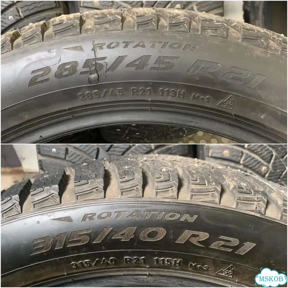 Pirelli Scorpion Ice Zero 2 285/45 R21 и 315/40 R21 115H фото 7