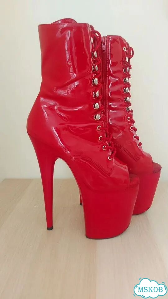 Стрипы тройки pleaser красные 37 лаковые фото 1