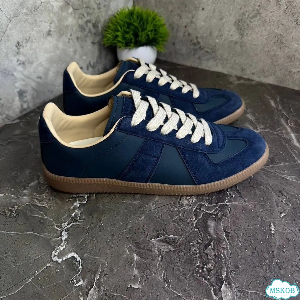 Кеды maison margiela replica black blue white фото 3