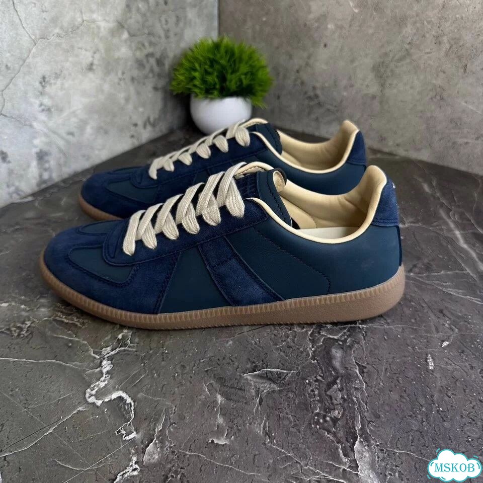Кеды maison margiela replica black blue white фото 8