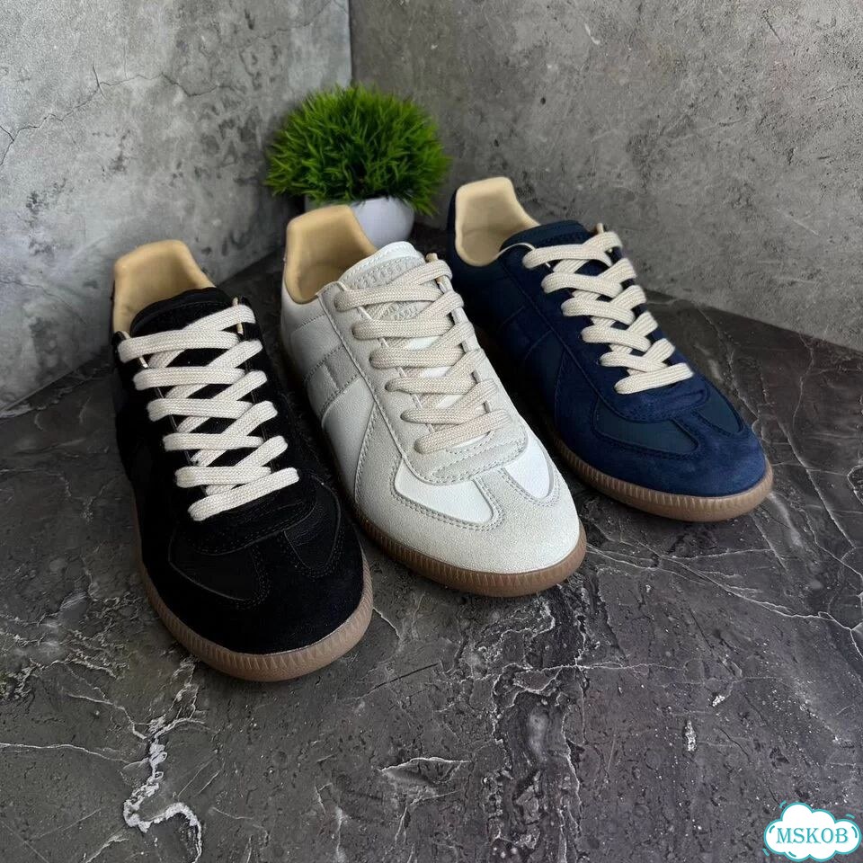 Кеды maison margiela replica black blue white фото 9
