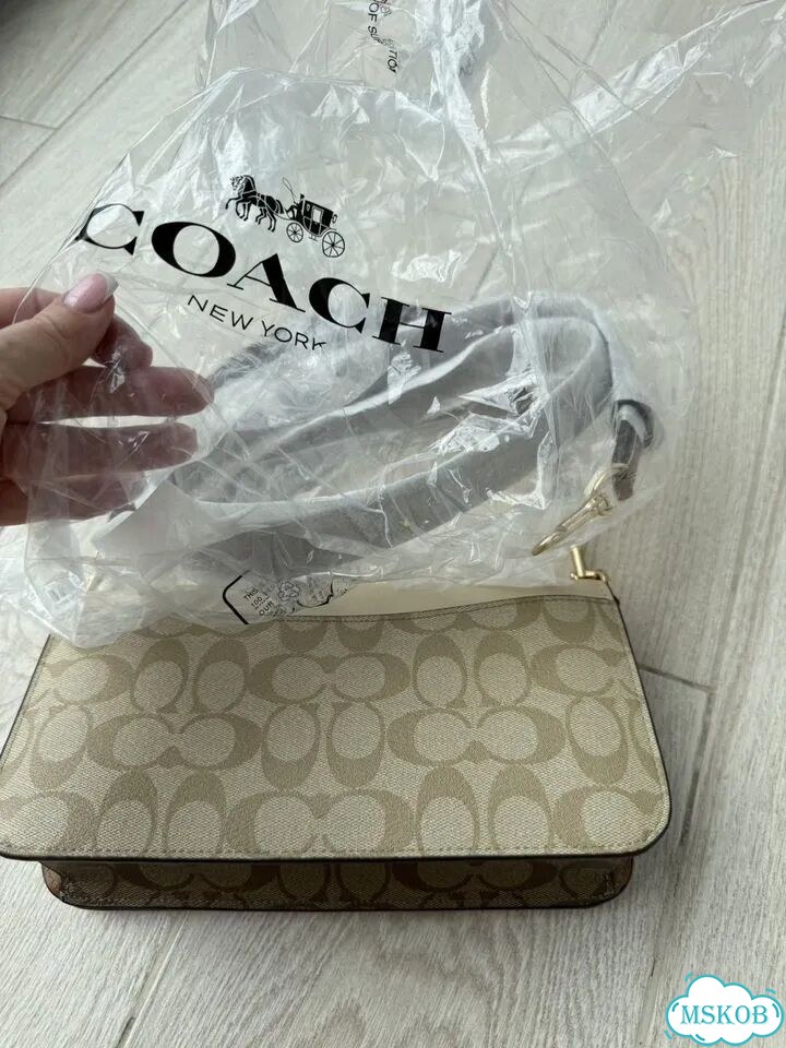 Сумка женская натуральная кожа Coach фото 5
