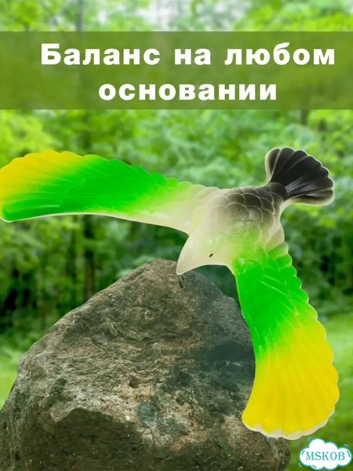 Волшебная балансирующая птица, научная игрушка фото 6