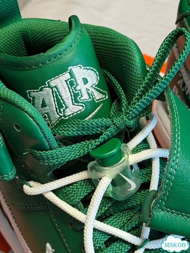 Кроссовки OFF-White x Nike Air Force 1 Mid “Green” фото 4