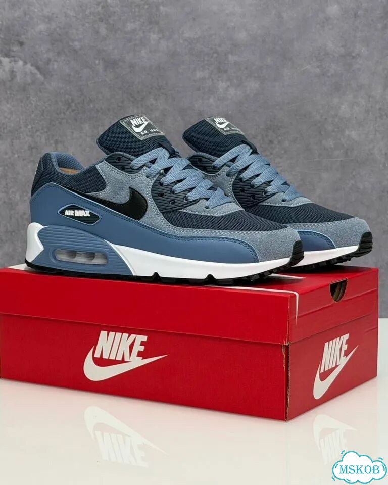 Кроссовки Nike Air Max 90 голубые 41-45 EU фото 10