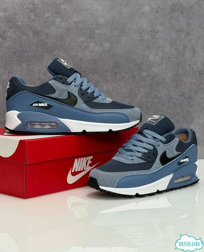 Кроссовки Nike Air Max 90 голубые 41-45 EU фото 2