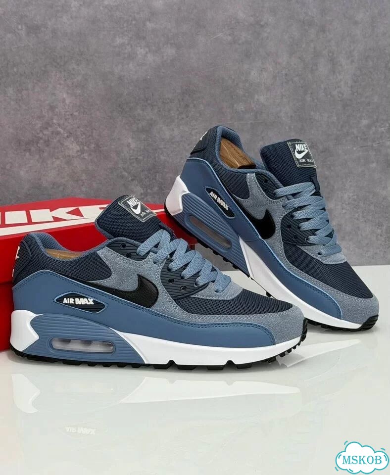 Кроссовки Nike Air Max 90 голубые 41-45 EU фото 3