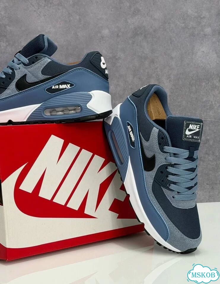 Кроссовки Nike Air Max 90 голубые 41-45 EU фото 4
