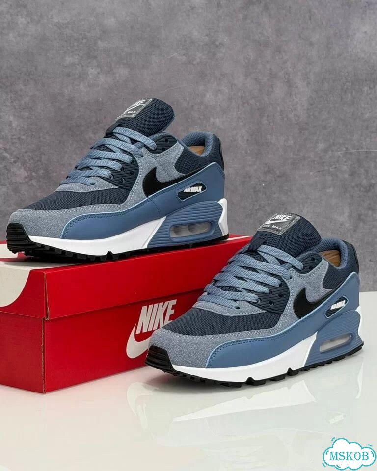 Кроссовки Nike Air Max 90 голубые 41-45 EU фото 9