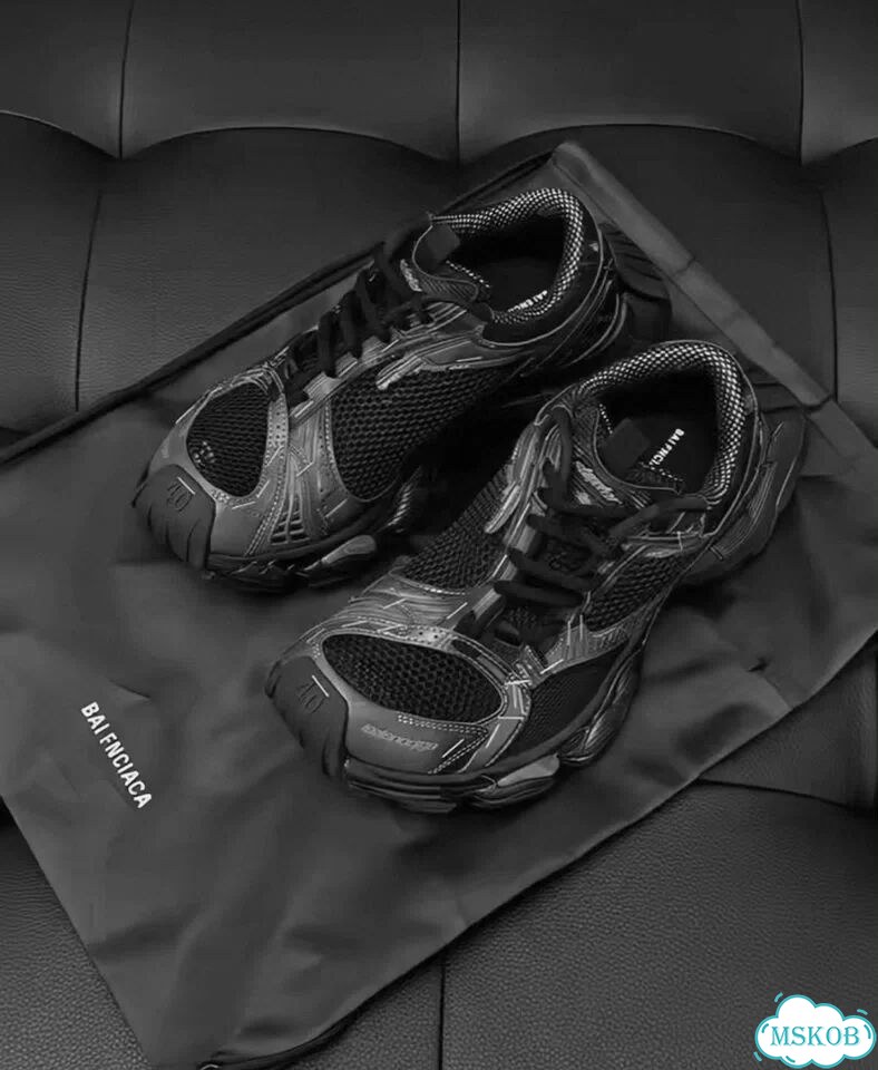 Кроссовки Balenciaga runner stepler black фото 1
