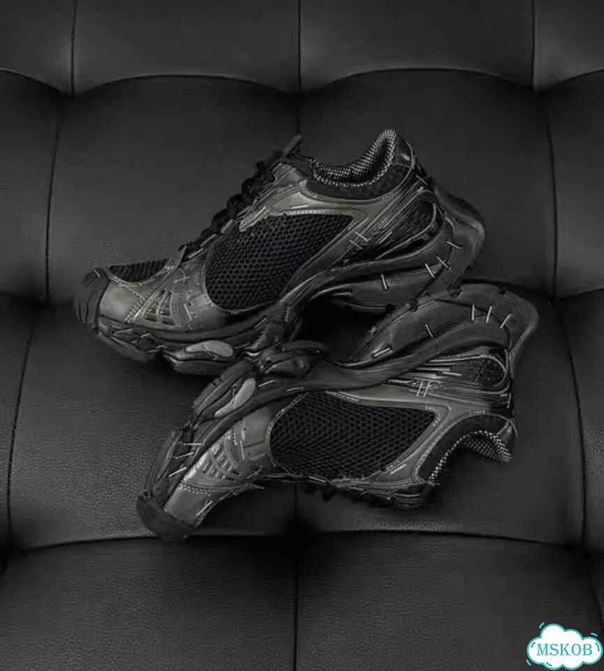 Кроссовки Balenciaga runner stepler black фото 3