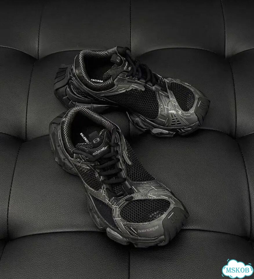 Кроссовки Balenciaga runner stepler black фото 4
