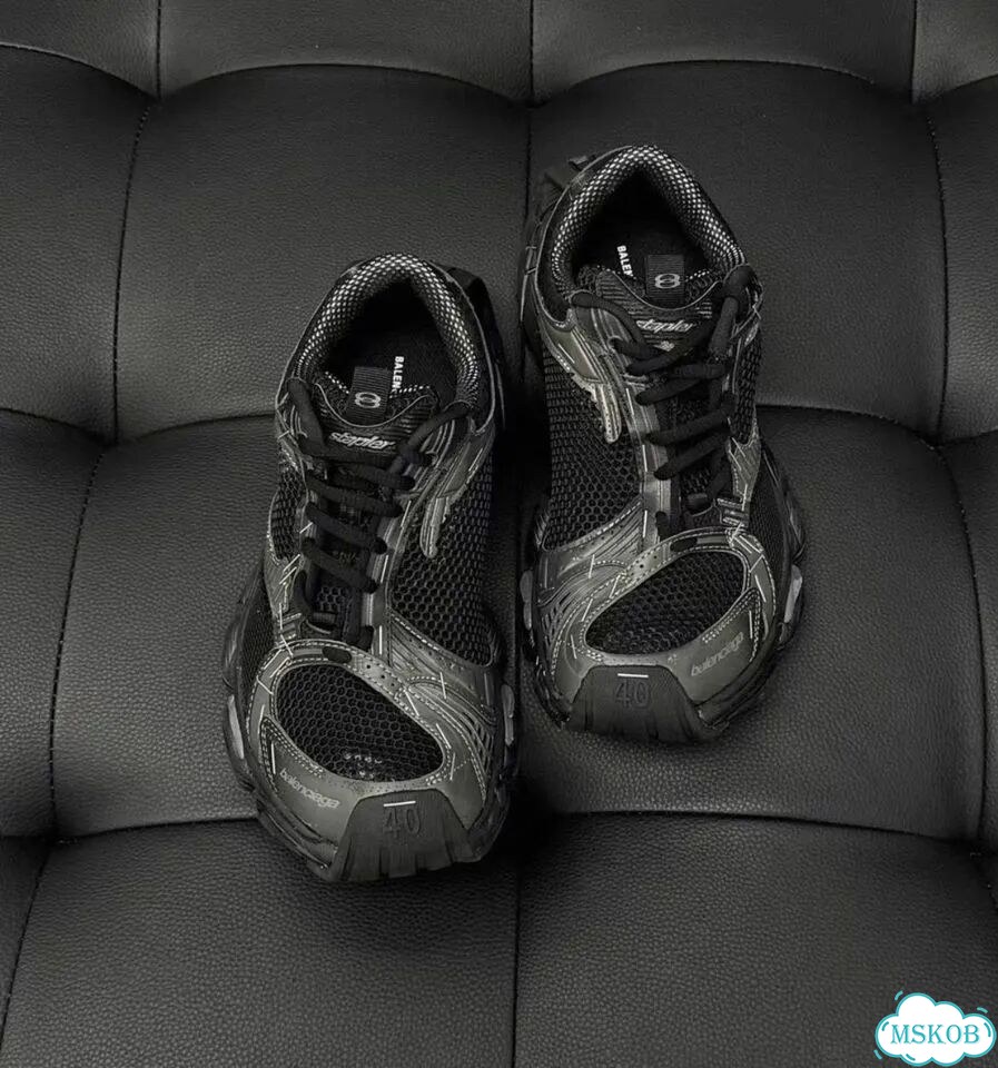 Кроссовки Balenciaga runner stepler black фото 5