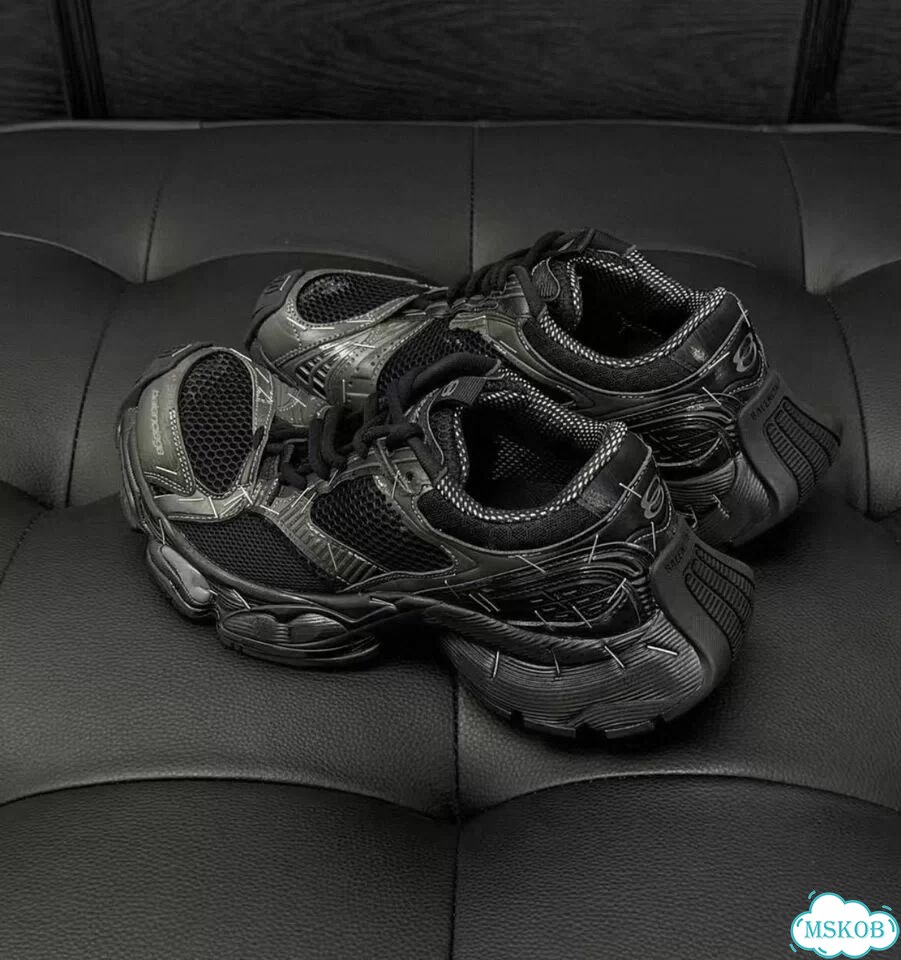 Кроссовки Balenciaga runner stepler black фото 7