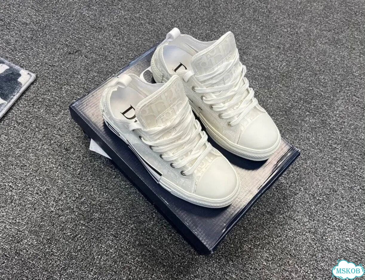 Кроссовки Dior b23 белые фото 5
