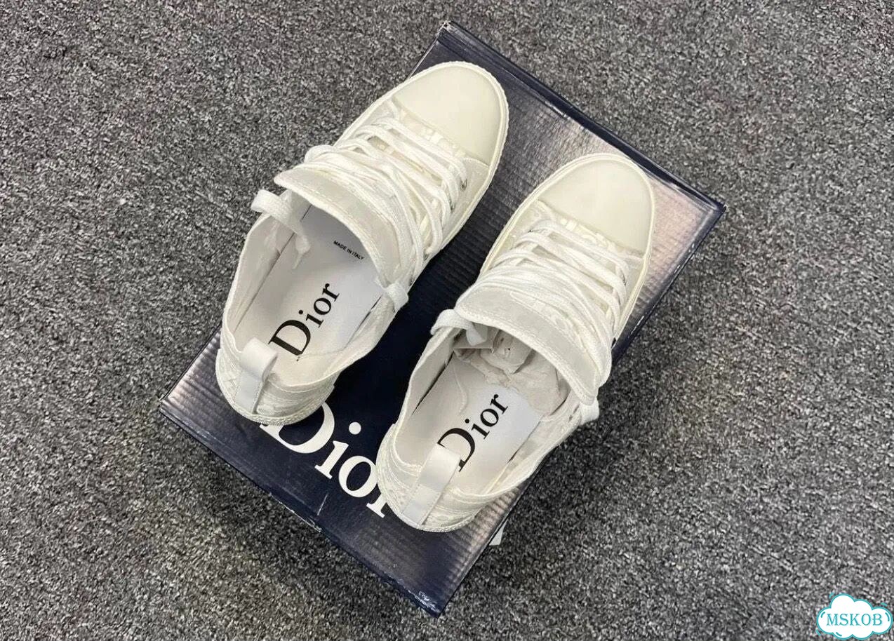 Кроссовки Dior b23 белые фото 6
