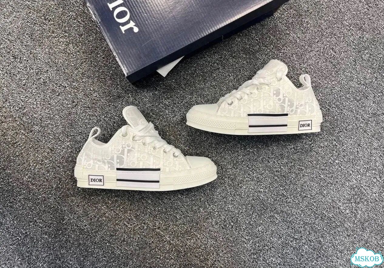 Кроссовки Dior b23 белые фото 7
