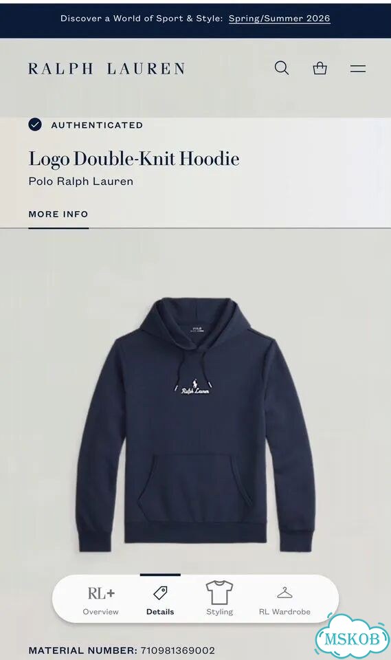 Худи (M-L) Ralph Lauren (оригинал) фото 10