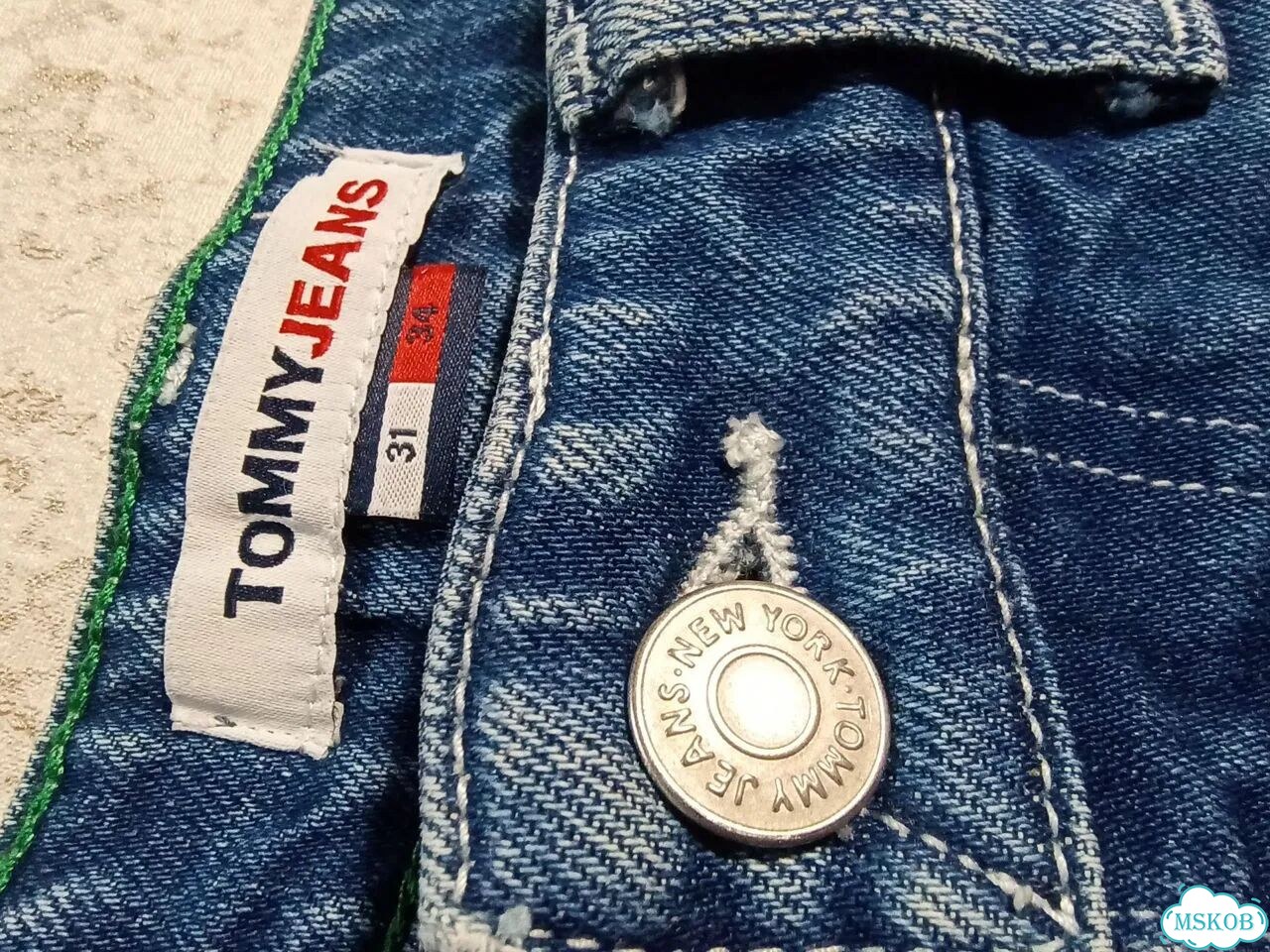 Джинсовые шорты tommy hilfiger оригинал фото 7